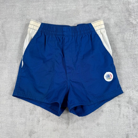 Levi's Pants - Levis Shorts Womans 28 Blue Vintage 1984 Los Angeles Olympics High Rise Athletic